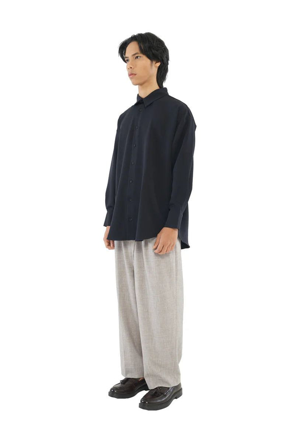 JR89 Black Oversized Long Sleeves Shirt