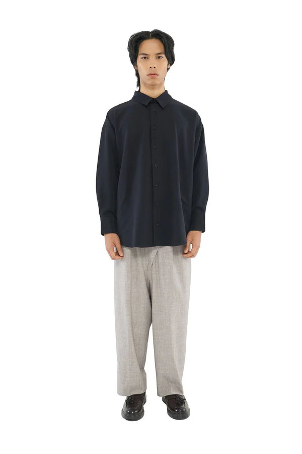 JR89 Black Oversized Long Sleeves Shirt