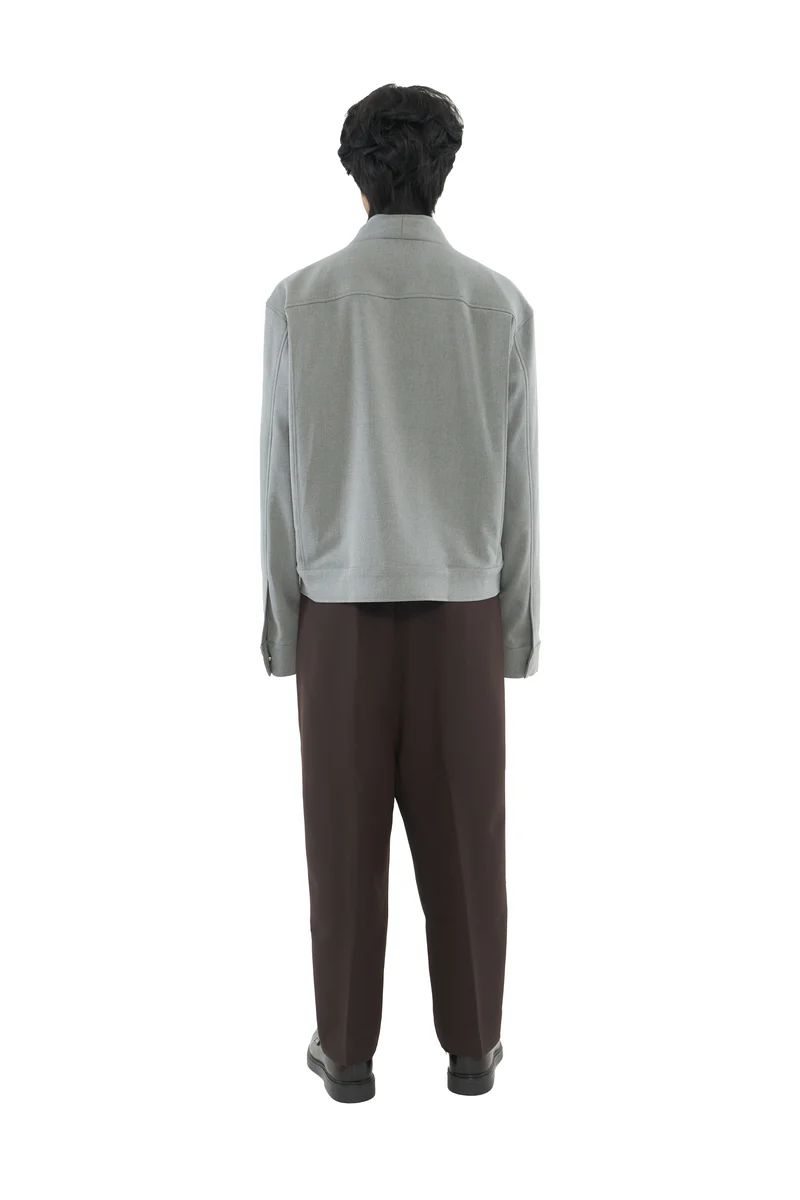 JS136 Grey Detachable Crop Jacket