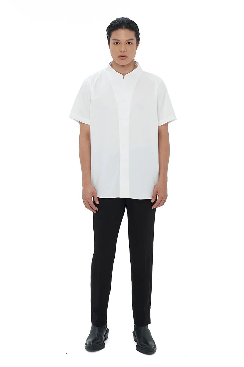 JS White Collarless Part 1 SS (New)