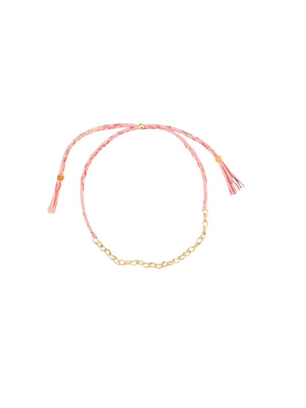 Pink Love Chain Bracelet