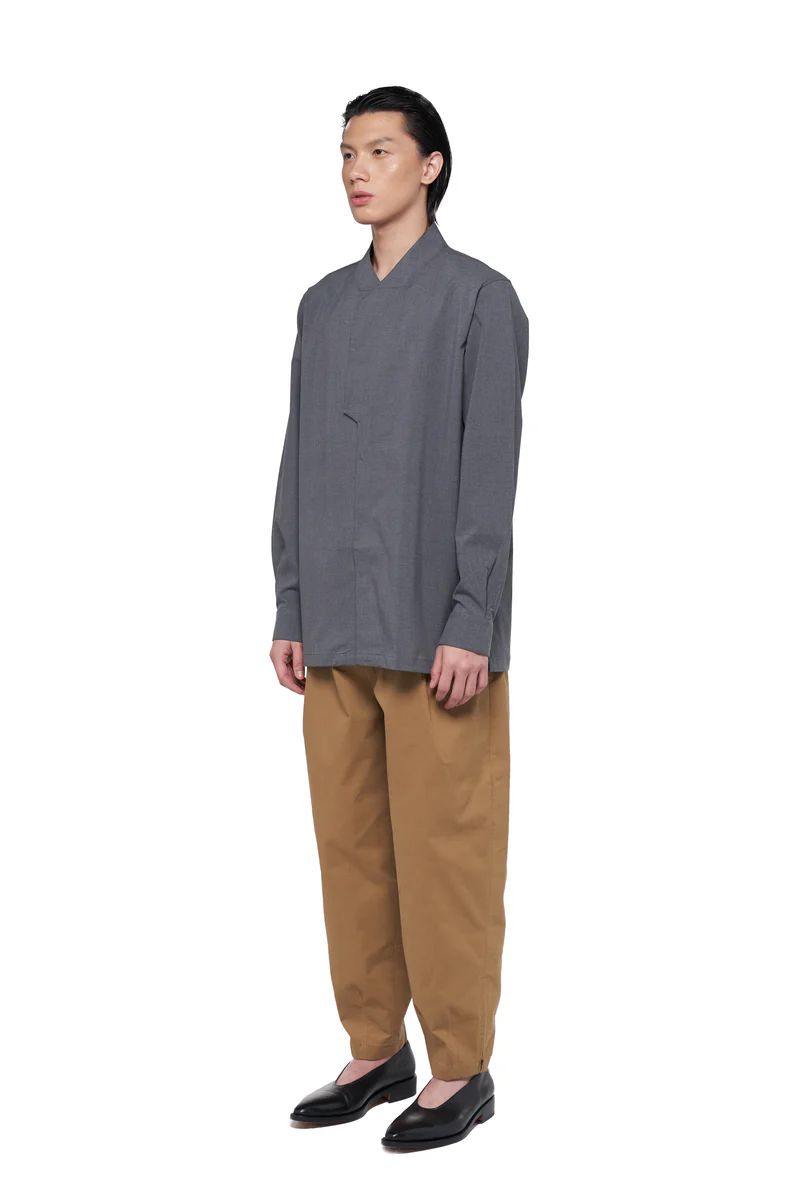 JS177 Dark Grey Collarless Part 6 Longsleeves EF