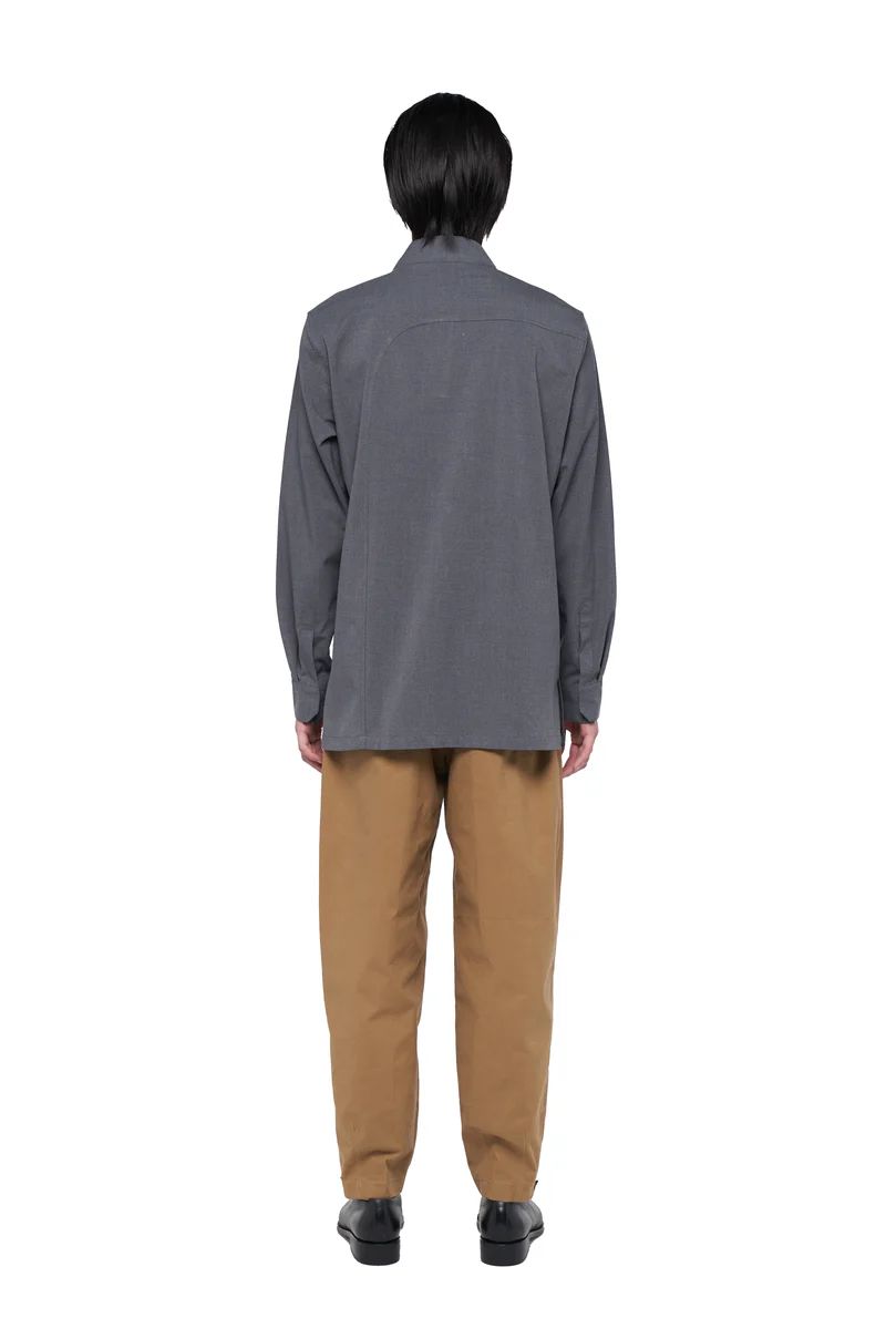 JS177 Dark Grey Collarless Part 6 Longsleeves EF