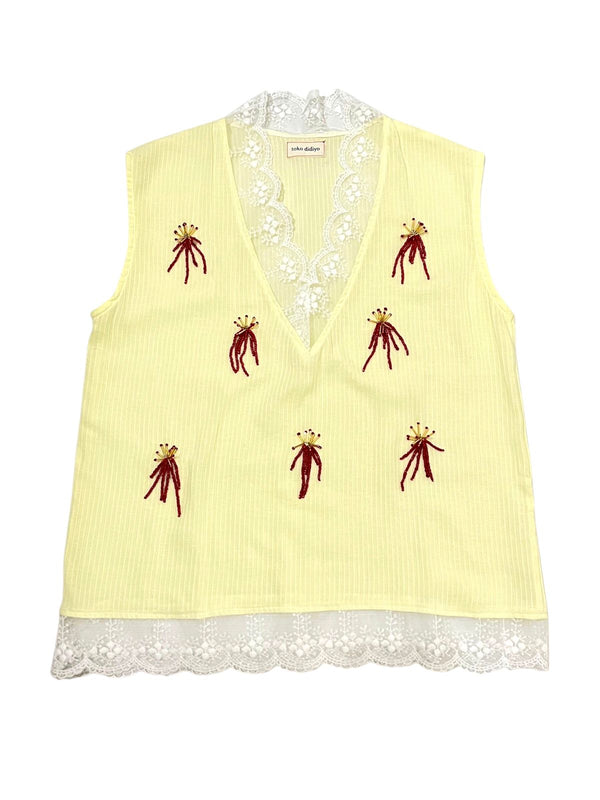 Anya Sleeveless Top Yellow