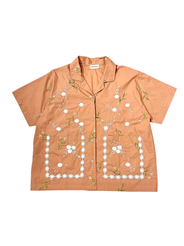 Pollina Floral Embroidery Shirt SS