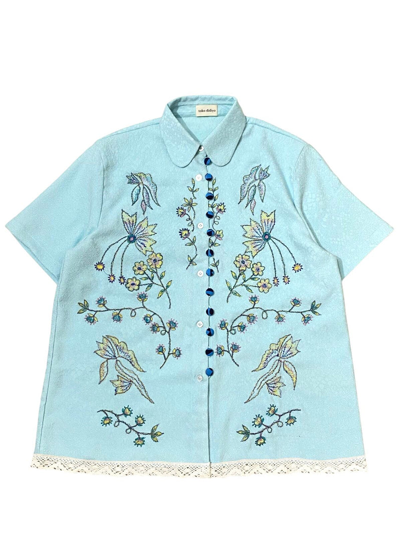 Pollux Embroidery Shirt Blue