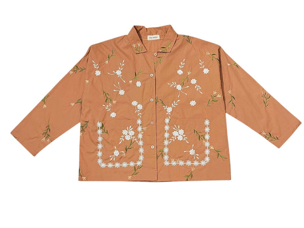 Pollina Floral Embroidery Shirt LS