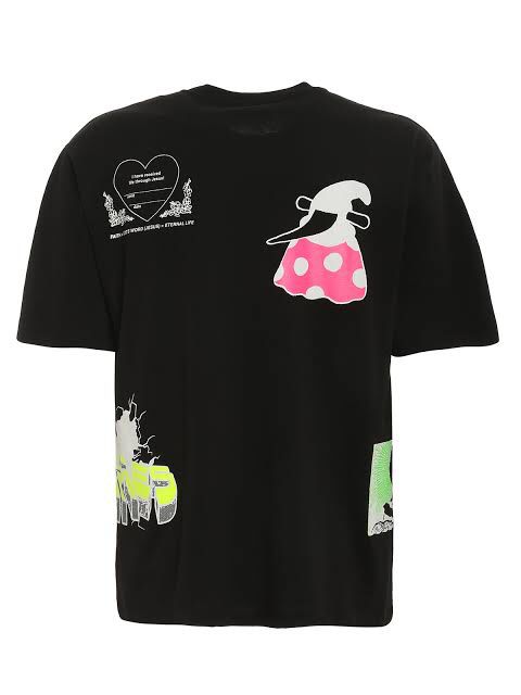 Aries Multi T-Shirt Black