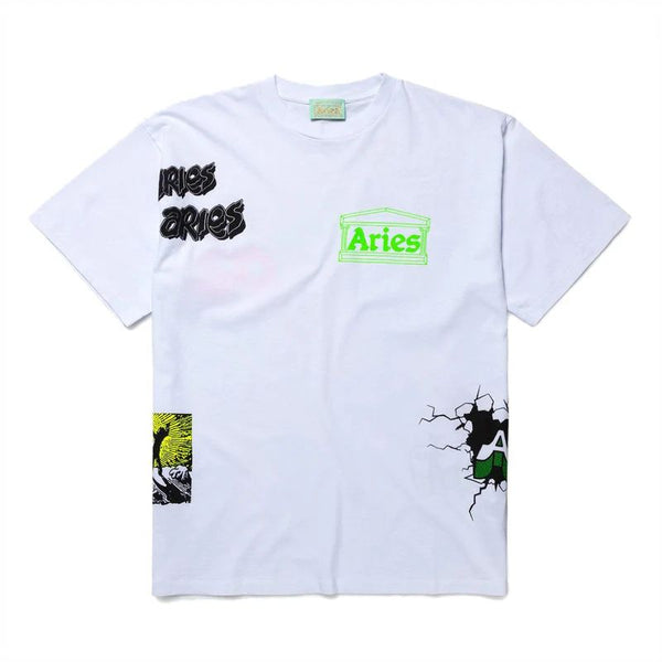 Aries Multi T-Shirt White