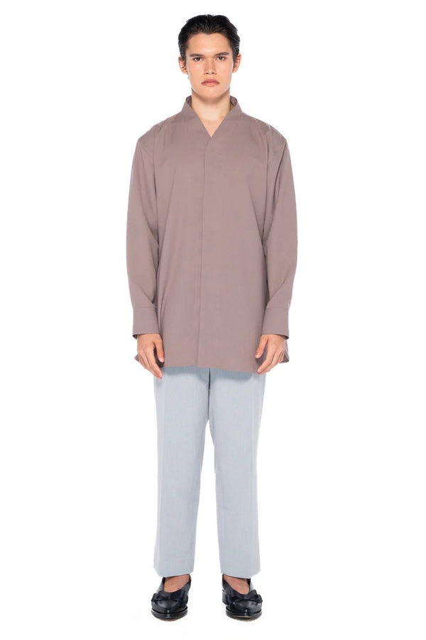 JS215 Etoupe Collarless Oversized Part 5 Longsleeves