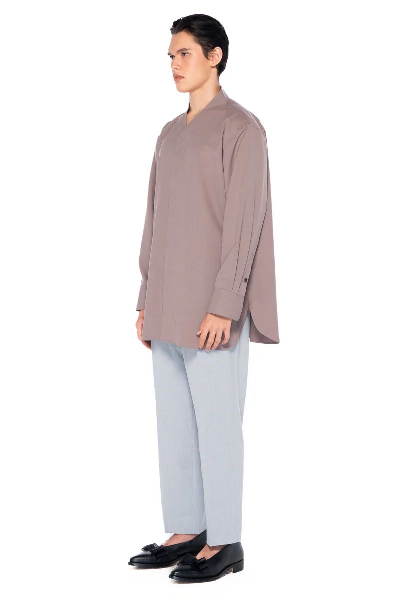 JS215 Etoupe Collarless Oversized Part 5 Longsleeves