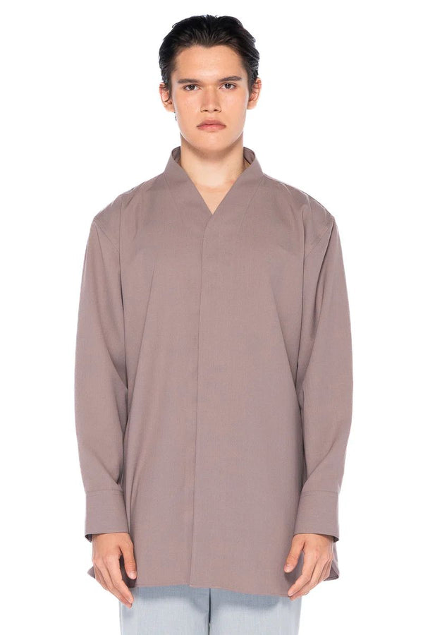 JS215 Etoupe Collarless Oversized Part 5 Longsleeves