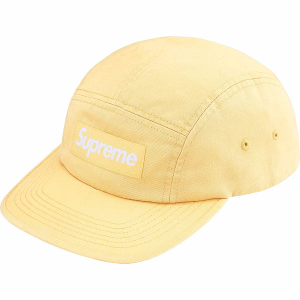 Washed Chino Twill Camp Cap Light Yellow