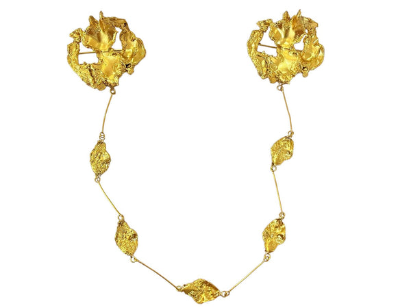 Paras Keping Long Brooch Gold