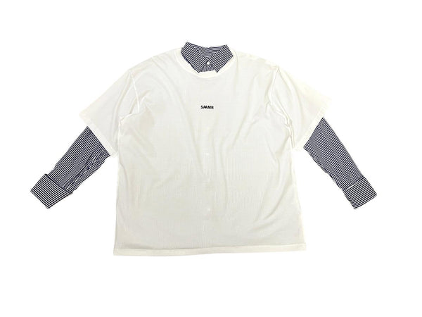 Magna Layer Tee - Navy Striped Shirt