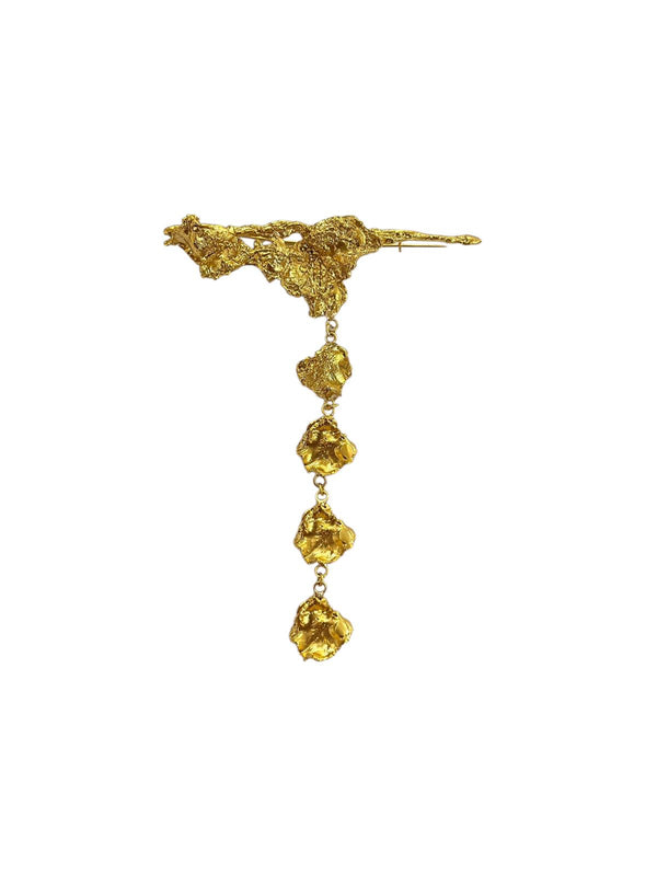 Rintik Bara 04 Brooch Gold