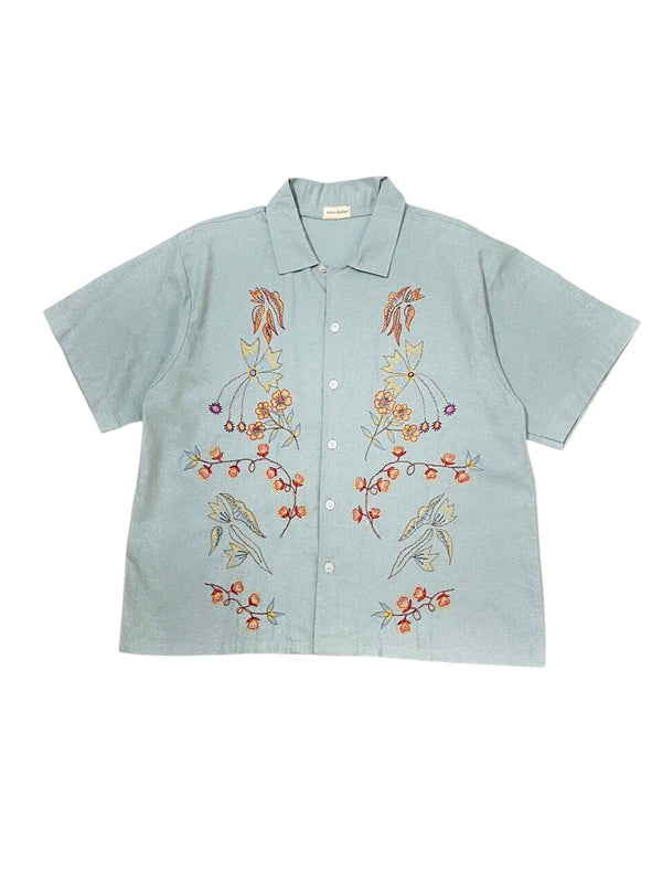Pollux Boy Embroidery SS Shirt Mint