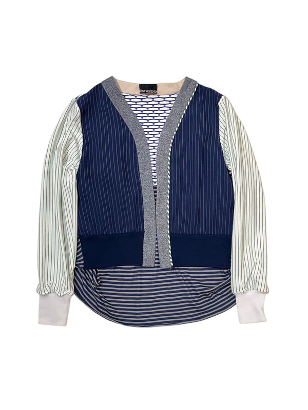 Just A Simple Cardi Stripe Navy