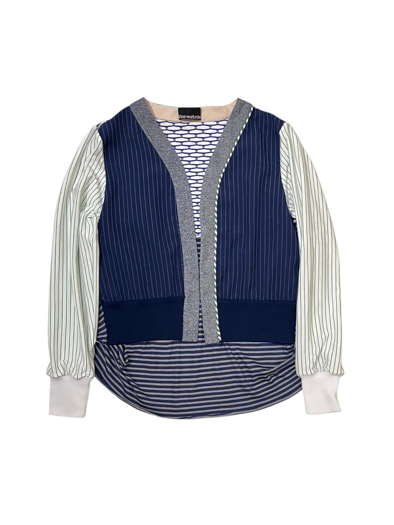 Just A Simple Cardi Stripe Navy