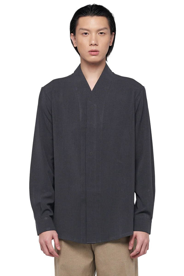 JS99 Dark Grey Collarless Part 5 Longsleeves JS EF