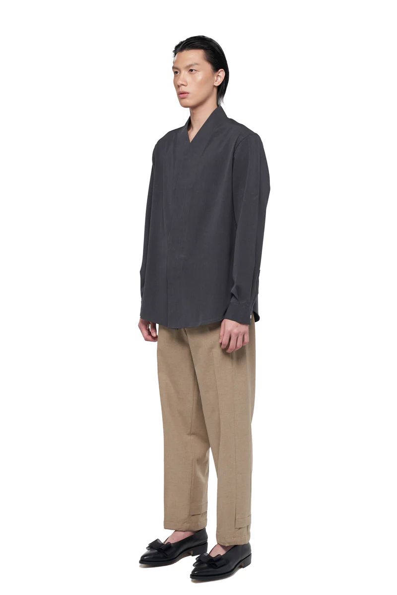 JS99 Dark Grey Collarless Part 5 Longsleeves JS EF