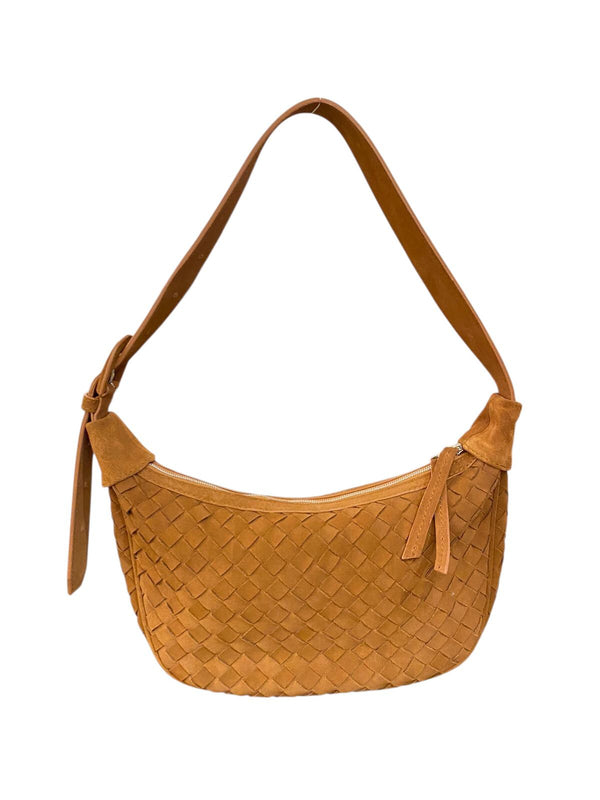 Woven Saffa Suede Brown