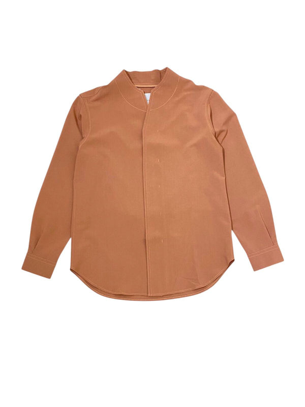 JS235 Salmon Collarless Part 1 Double Placket Longsleeves PM