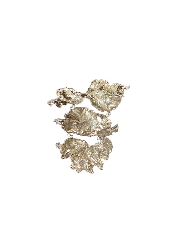 Bara Tumpuk Brooch Silver