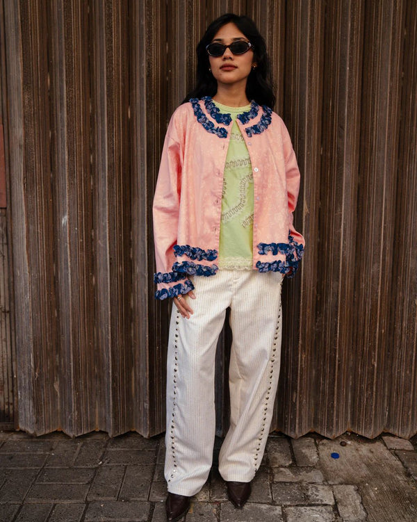 Molly Frill Jacket Pink
