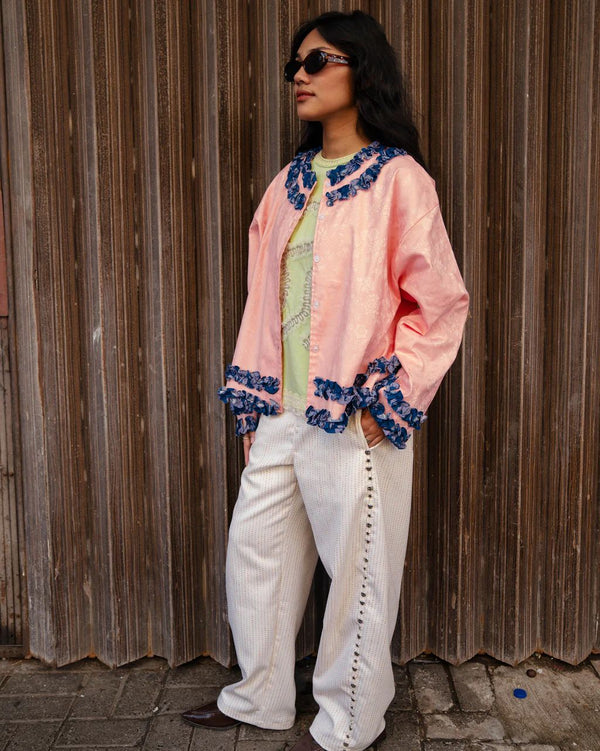 Molly Frill Jacket Pink