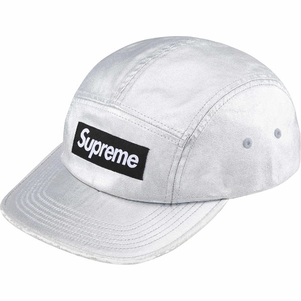 Supreme Washed Chino Twill Camp Cap Silver