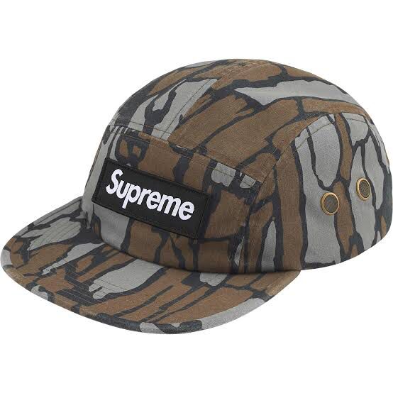 Supreme Military Camp Cap Trebark Camo