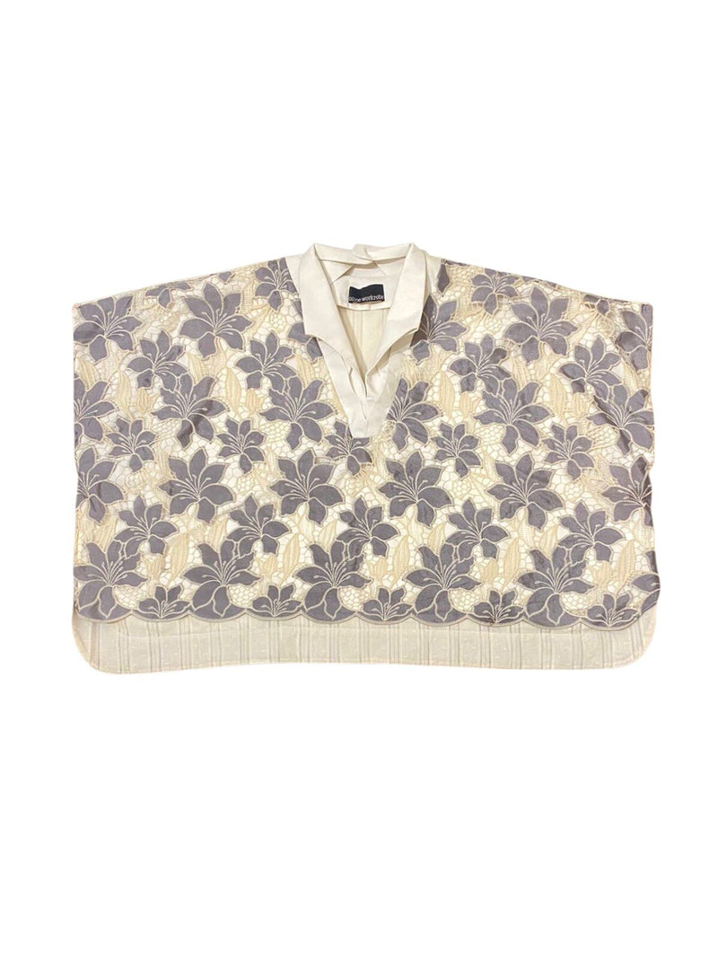 Seikou Lace 2-Way Top White Mix