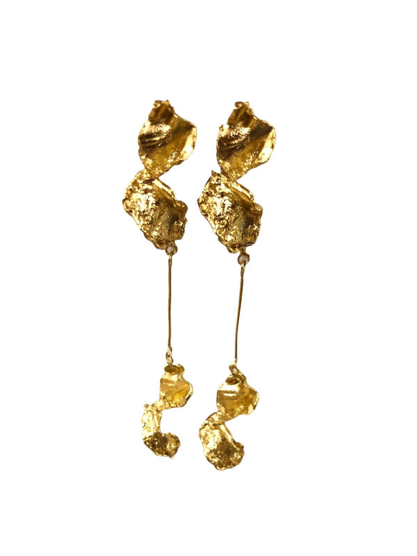 Redup Long Earrings Gold