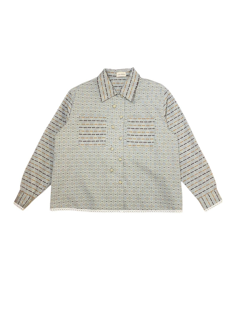 Emily Embroidery Jacket Blue