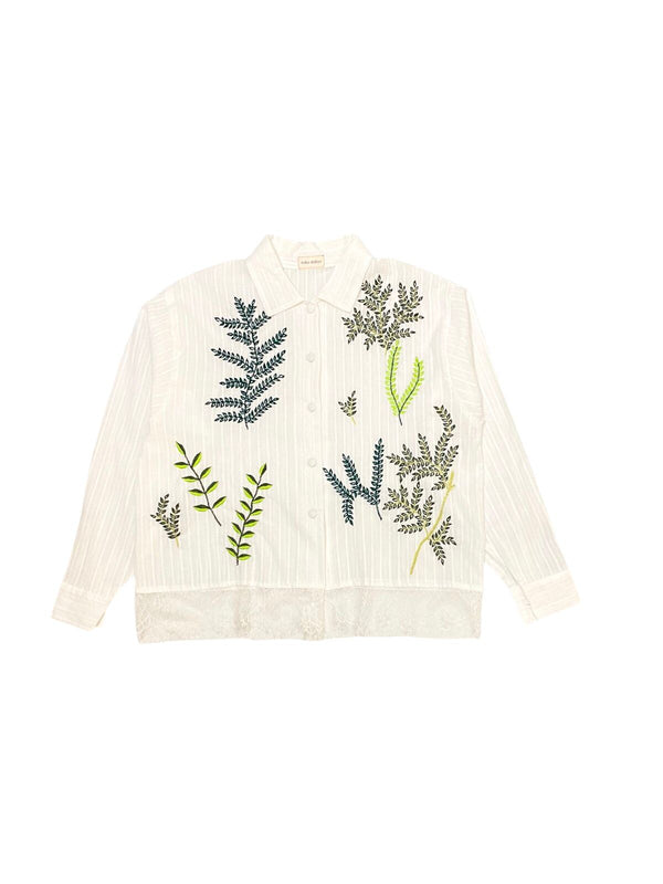 Lilo Embroidery Shirt White
