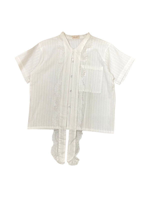 Darcy Bow Shirt White