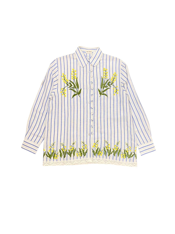 Kealla Embroidery Shirt Yellow