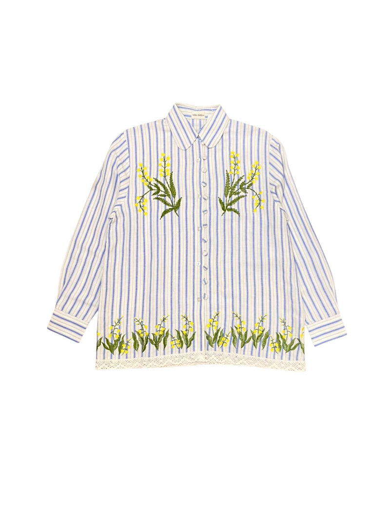 Kealla Embroidery Shirt Yellow