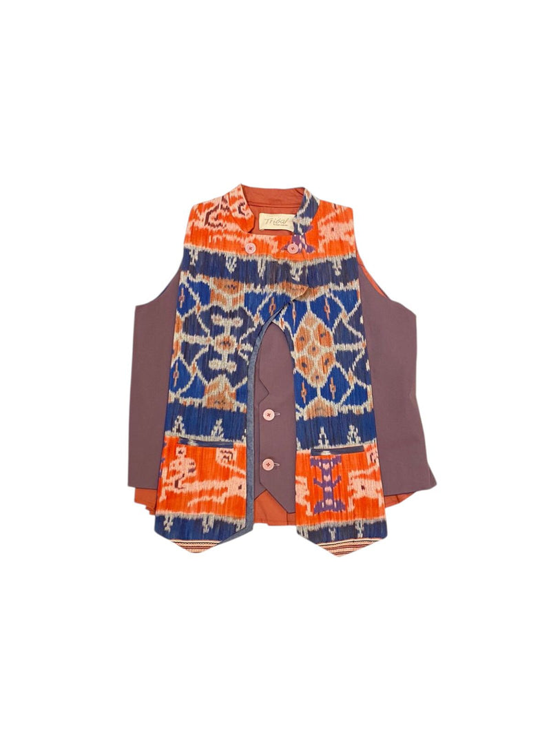 Aizen 2-Layer Vest Songket Mix