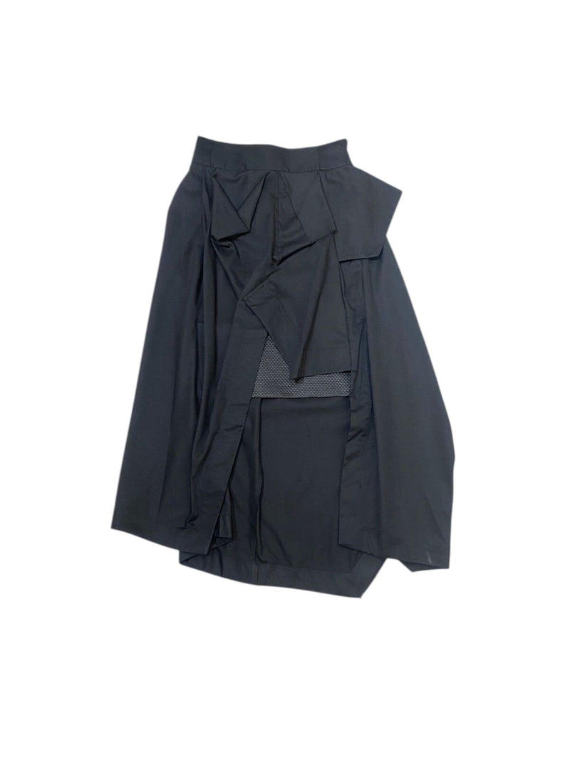 Origami Midi Skirt Black