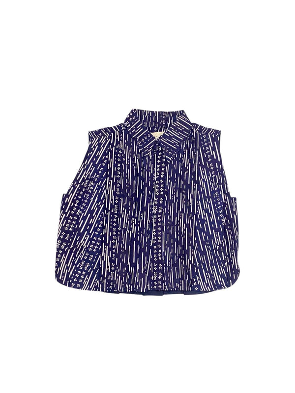 Verthy Top Batik Navy