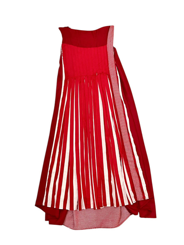 Kichirou Pleated Skirt Red Mix
