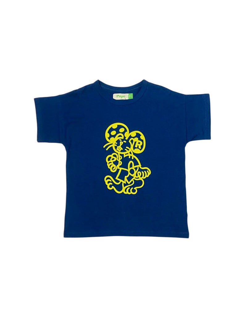 Polka Bunny T-Shirt - Navy Blue