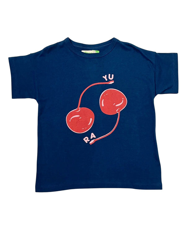 Cherry T-Shirt - Navy Blue
