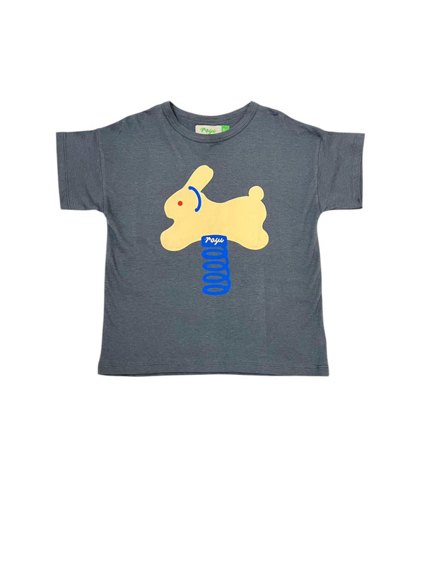 Rabbit Spring T-Shirt - Dark Grey