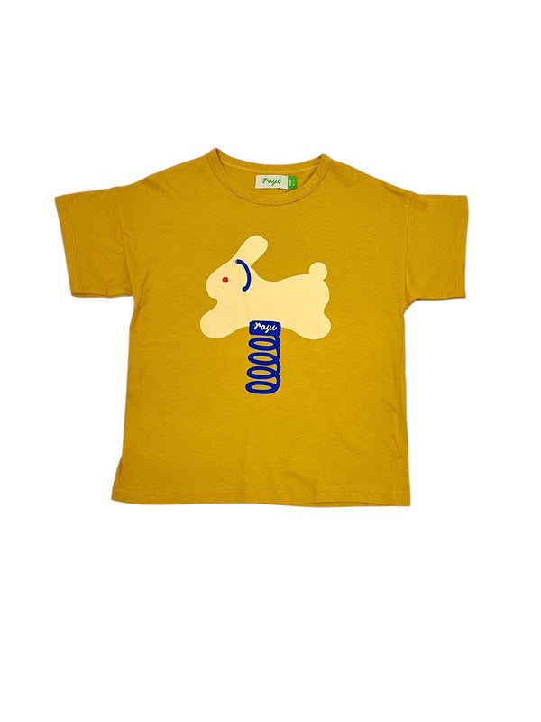 Rabbit Spring T-Shirt - Mustard