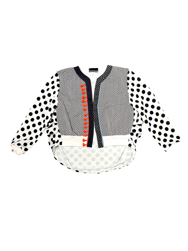 Just A simple Cardi Bw Polka