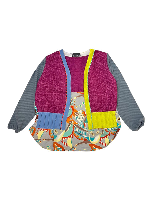 Just A Simple Cardi Purple Mix