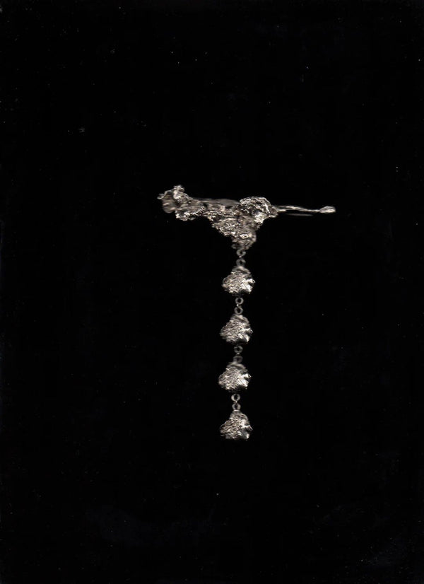 Rintik Bara Brooch Silver